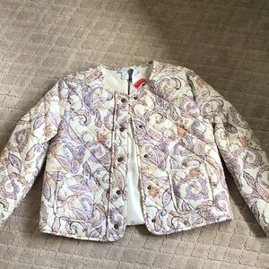 Paisley Patterned quilted jacket